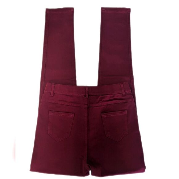 Apperloth A brick red burgundy skinny stretch pants, ankle length, size M - Picture 3 of 8